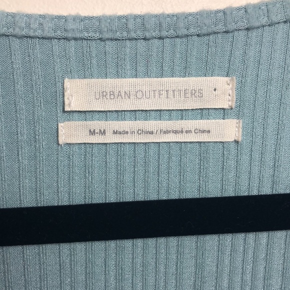 Urban Outfitters Briella Wrap Romper Blue Medium - Picture 5 of 7